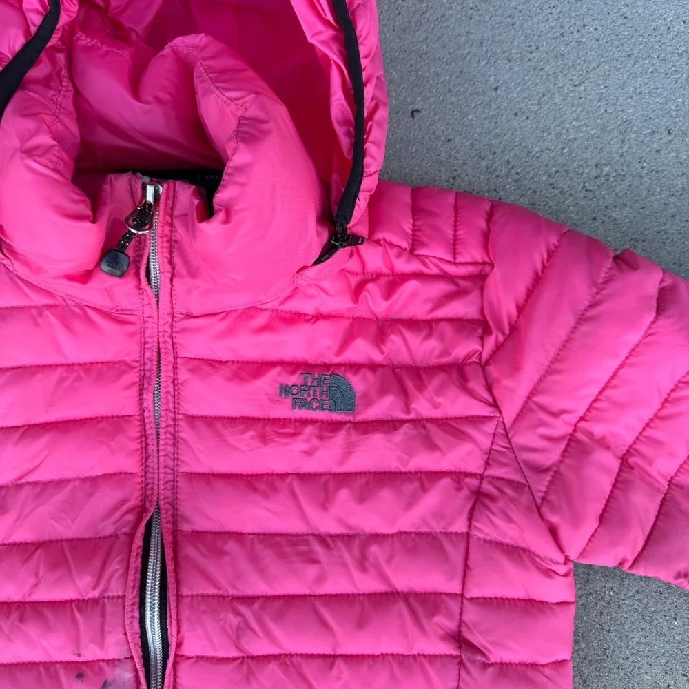 The Northface Kids Toddler 10T Down Zip Hood Jacket Style Pink Summit Series 900